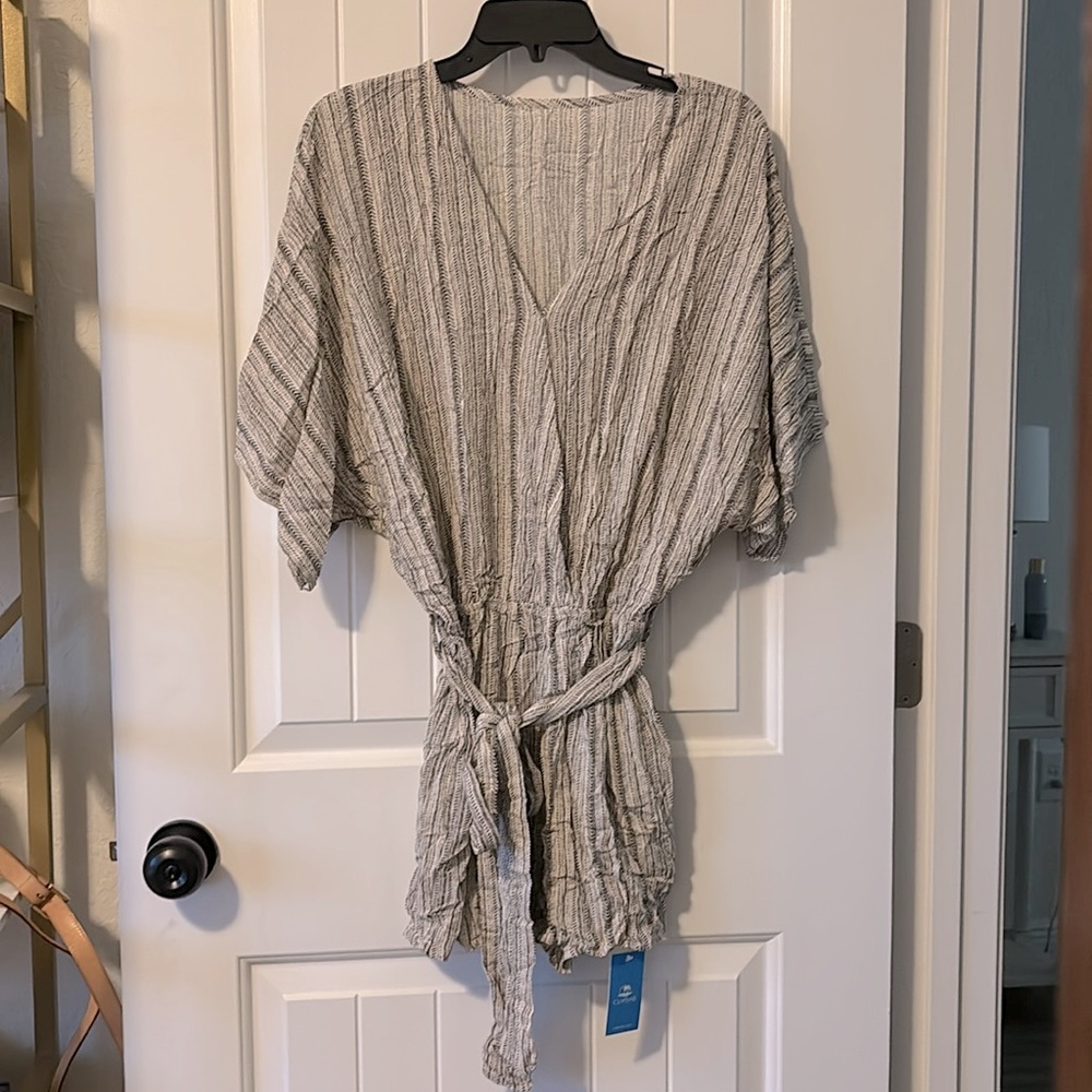 NWT CUPSHE Belted Striped Romper | Small - Picture 6 of 7